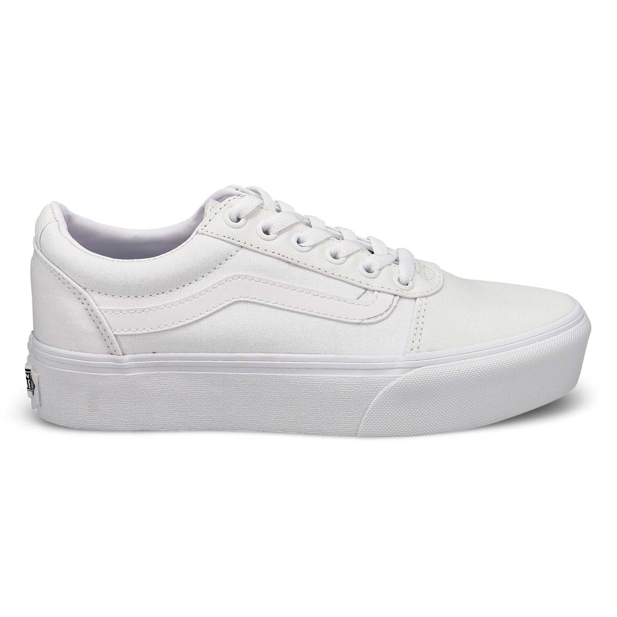 vans ward platform sneaker white