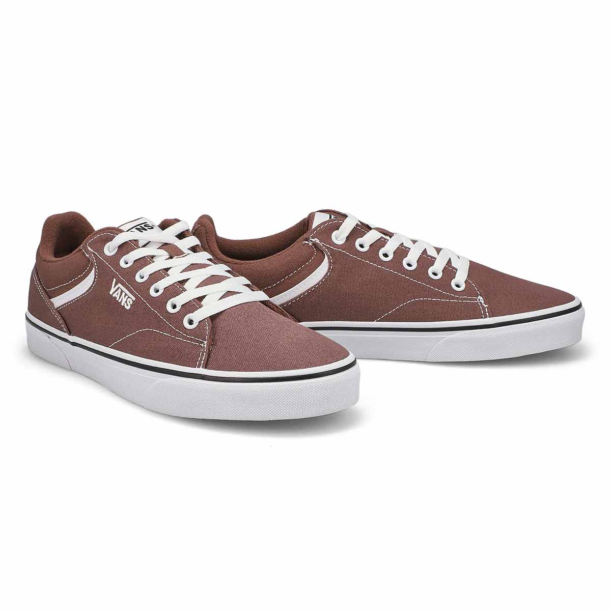 Mens Seldan Lace Up Sneaker - Taupe/White