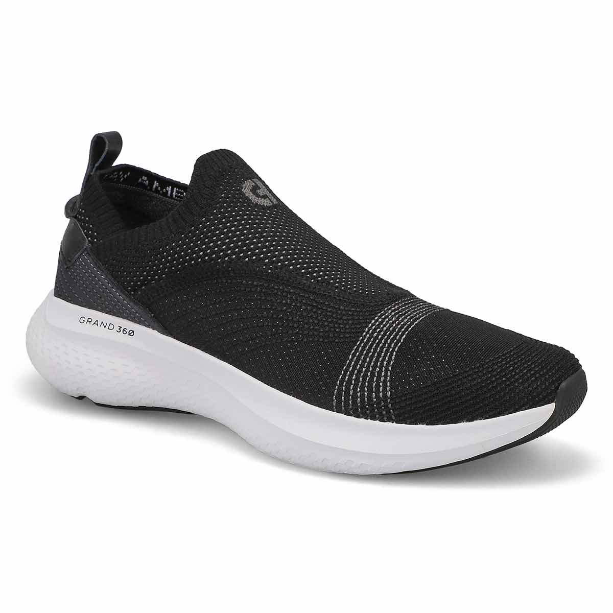 Womens  Zero Grand Motion Casual Sneaker - Black