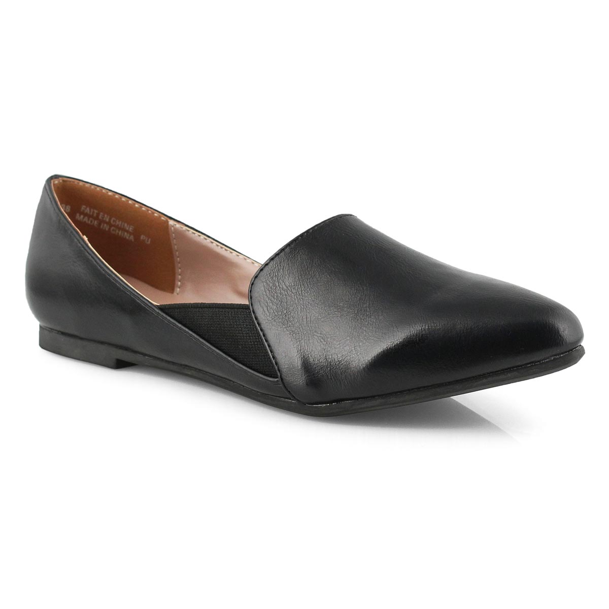 Lds Westmount black vegan flat