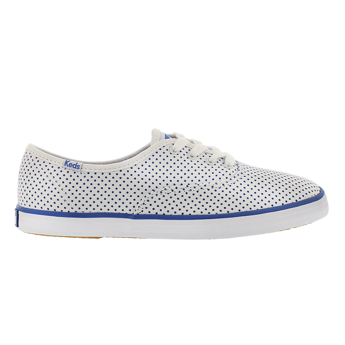 Lds Champion Micro Dot wht/blu sneaker