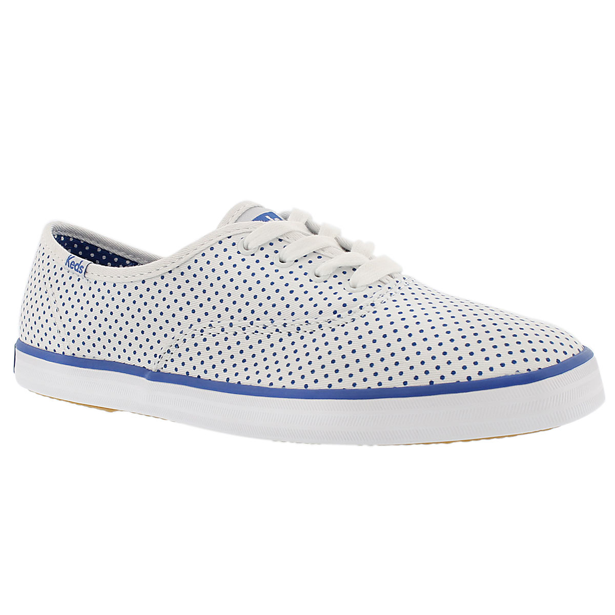 Lds Champion Micro Dot wht/blu sneaker