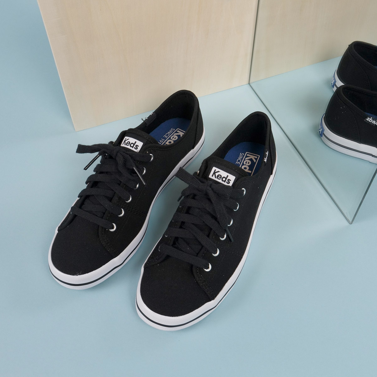 Lds Kickstart black CVO canvas sneaker