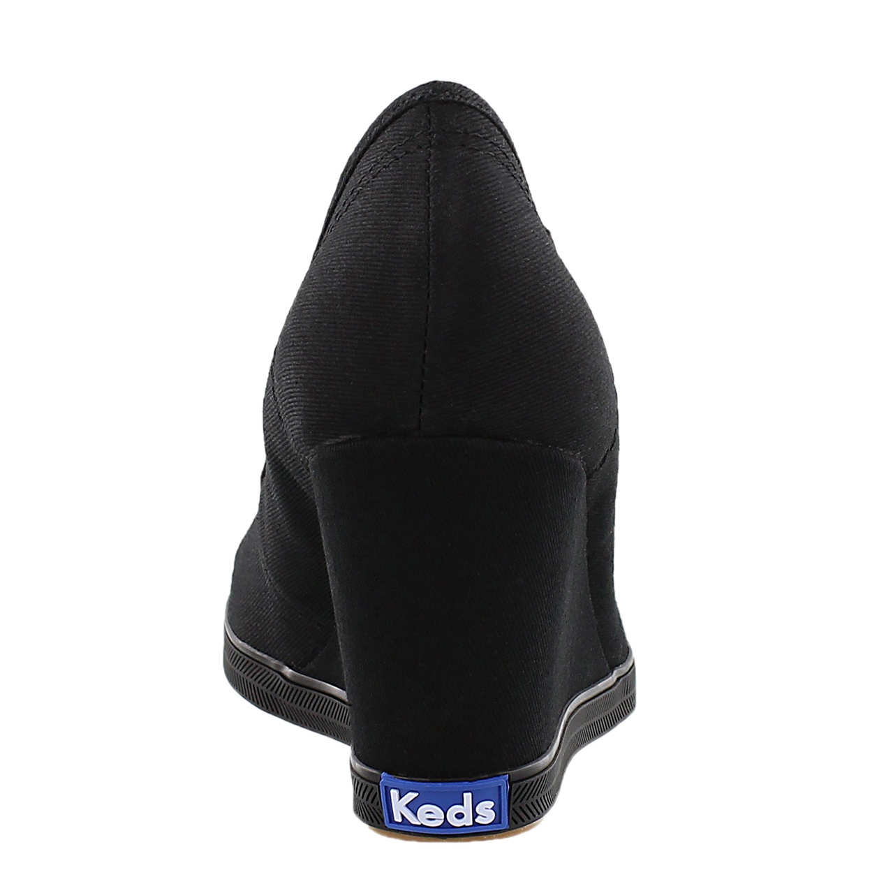 Lds Damsel blk/blk twill wedge