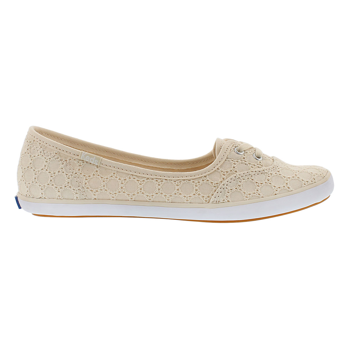 Lds Teacup Eyelet natural slip on