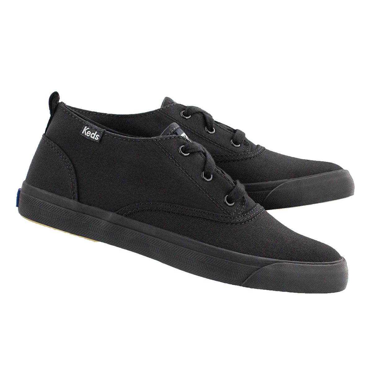 Lds Triumph Mid blk/blk lace up sneaker