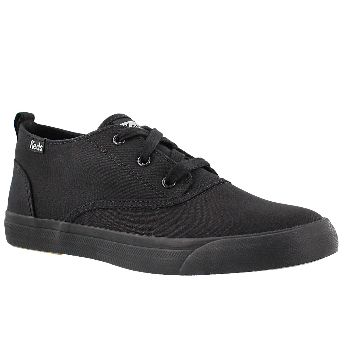 Lds Triumph Mid blk/blk lace up sneaker