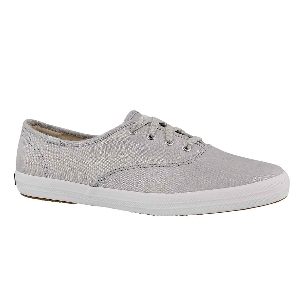 Women's CHAMPION METALLIC LINEN silver sneakers