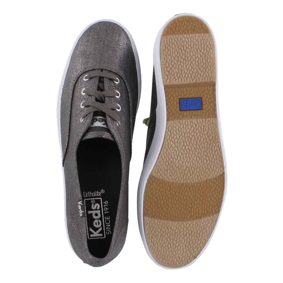 keds metallic linen