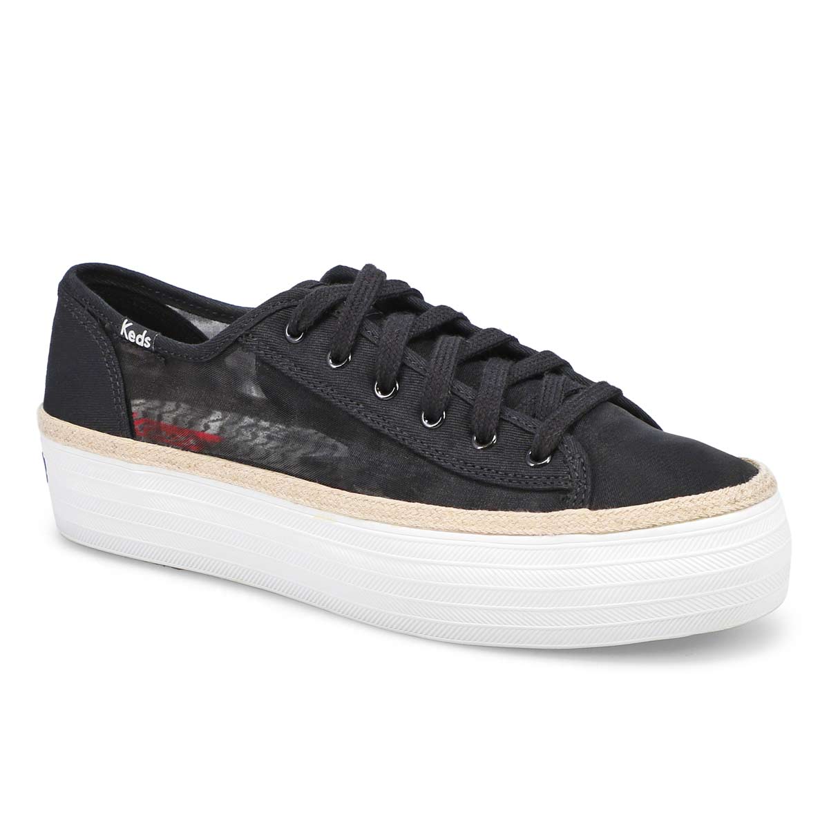 keds triple kick embroidered mesh