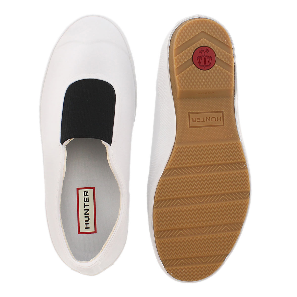 Lds Original Gumsole wht waterproof shoe