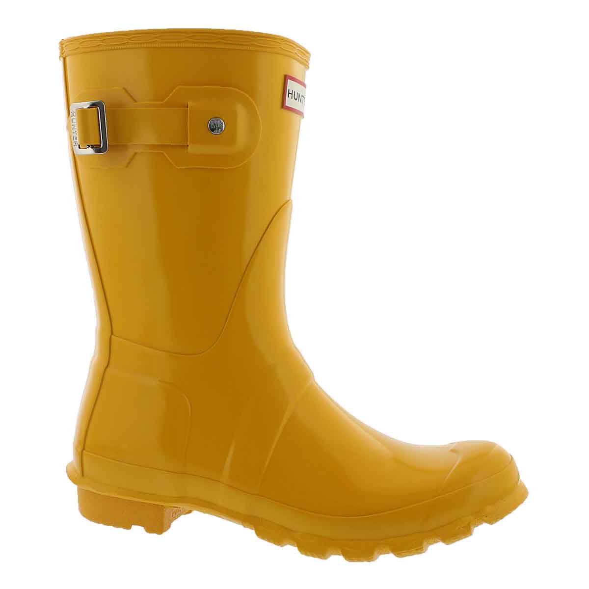 Women's ORIGINAL SHORT GLOSS yellow rain boots