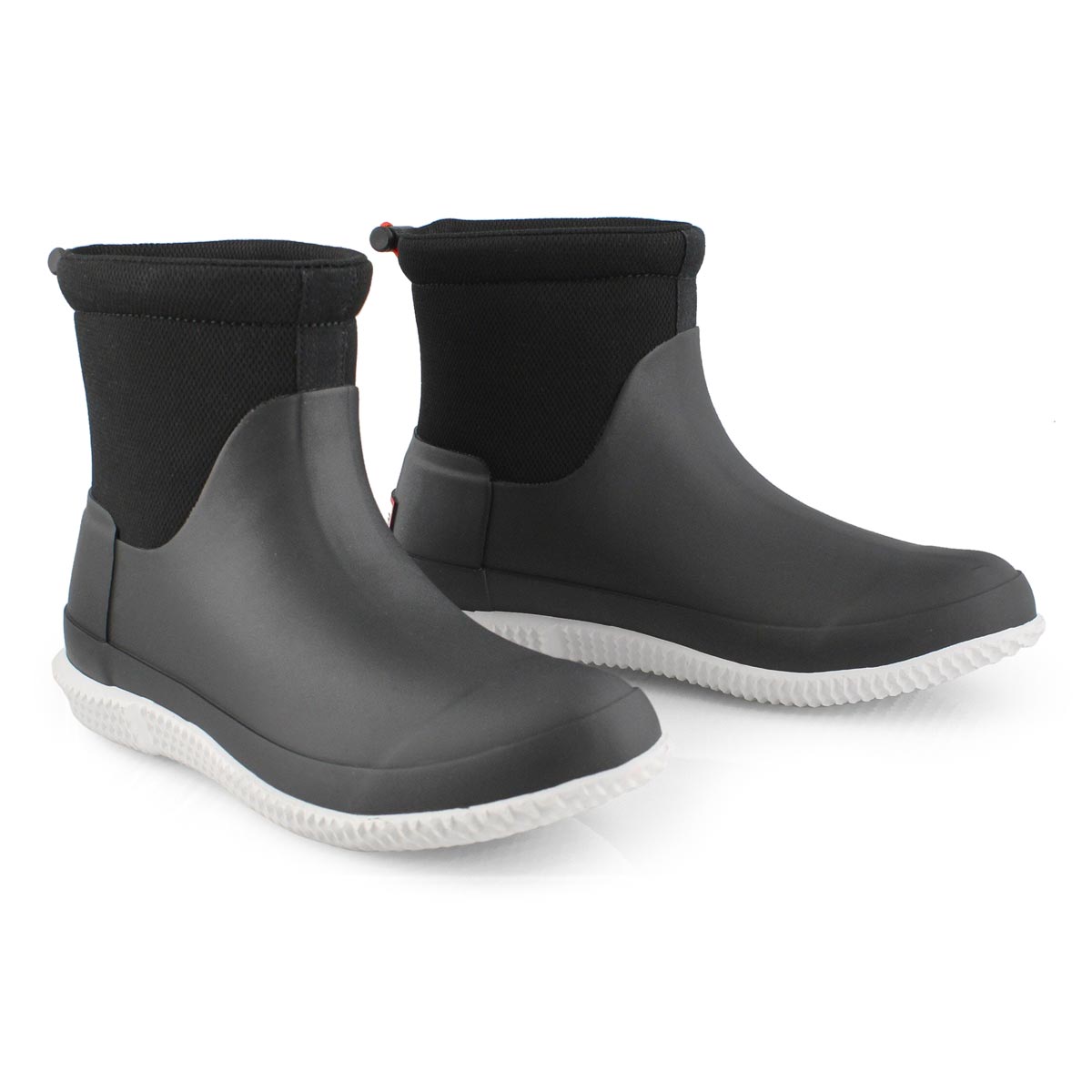 short black rain boots