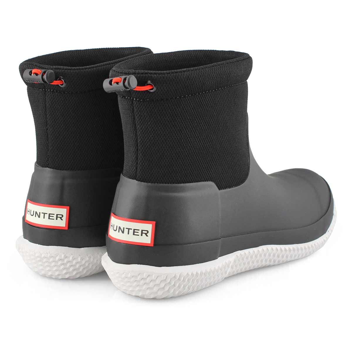 short black hunter rain boots
