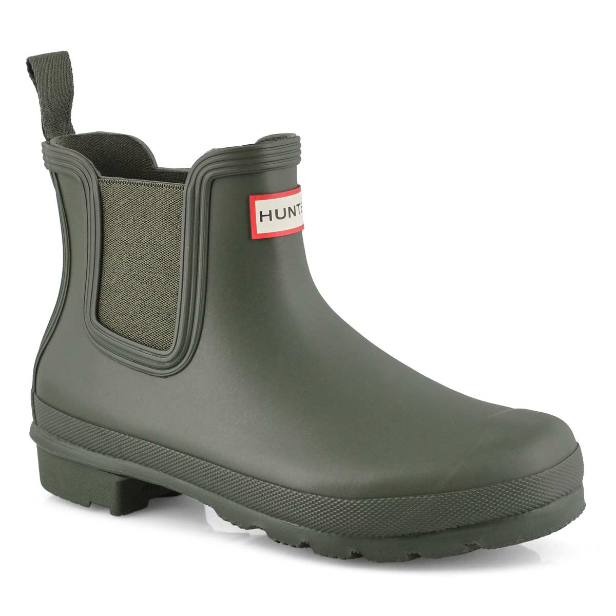 hunter chelsea boots dark olive