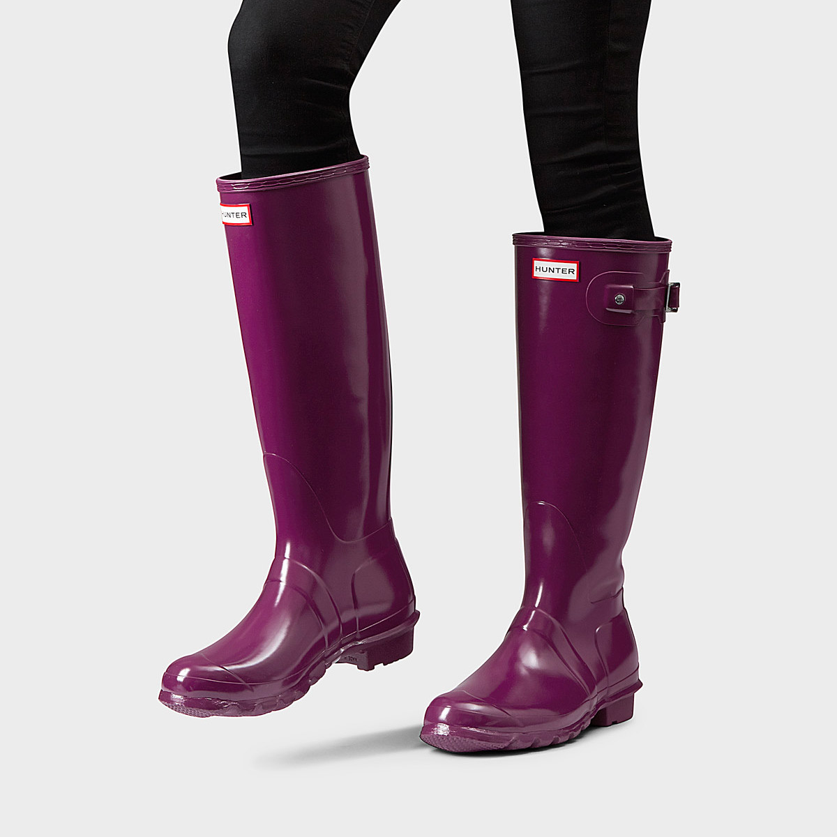 Lds Original Tall Gloss purple rain boot