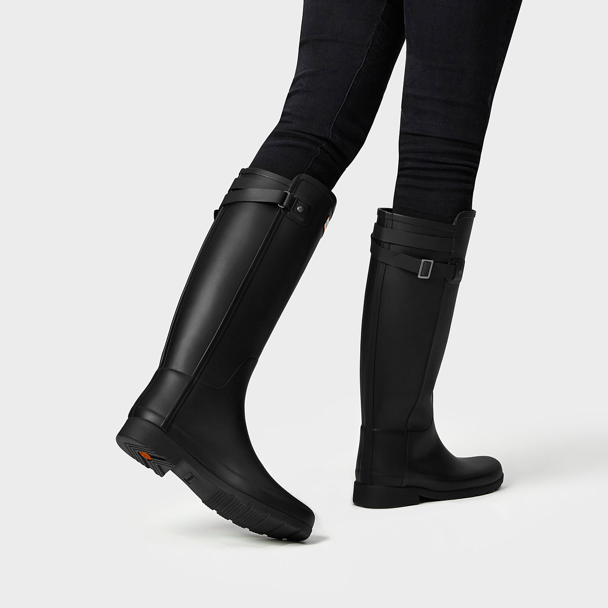 Botte pluie Refined Back Strap, nr, fem