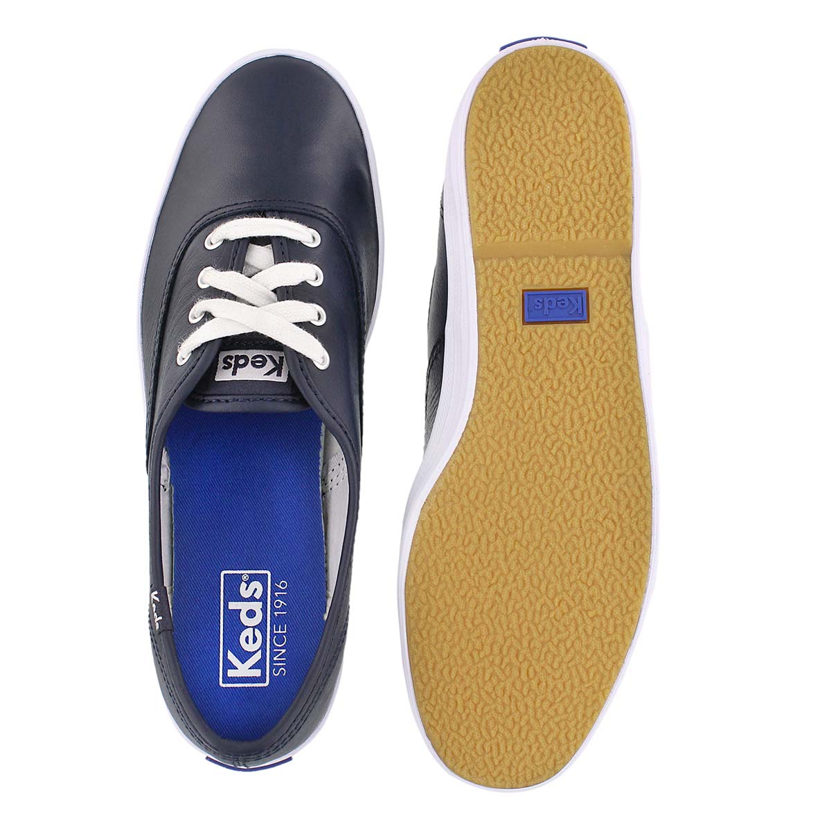 Lds Champion navy leather sneaker