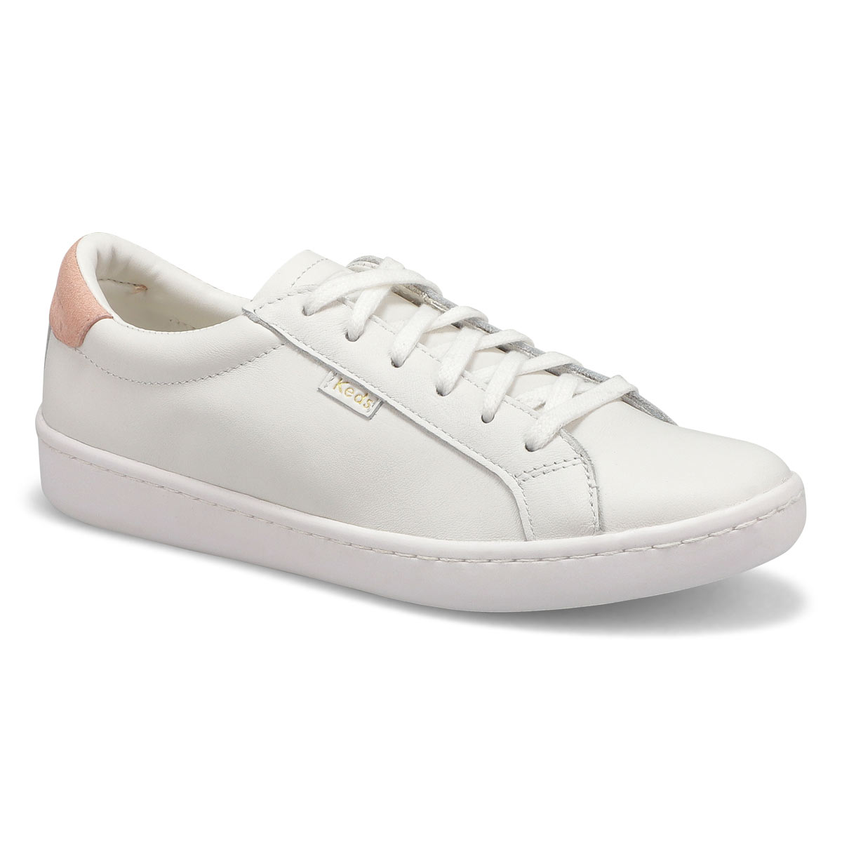 white leather casual sneakers