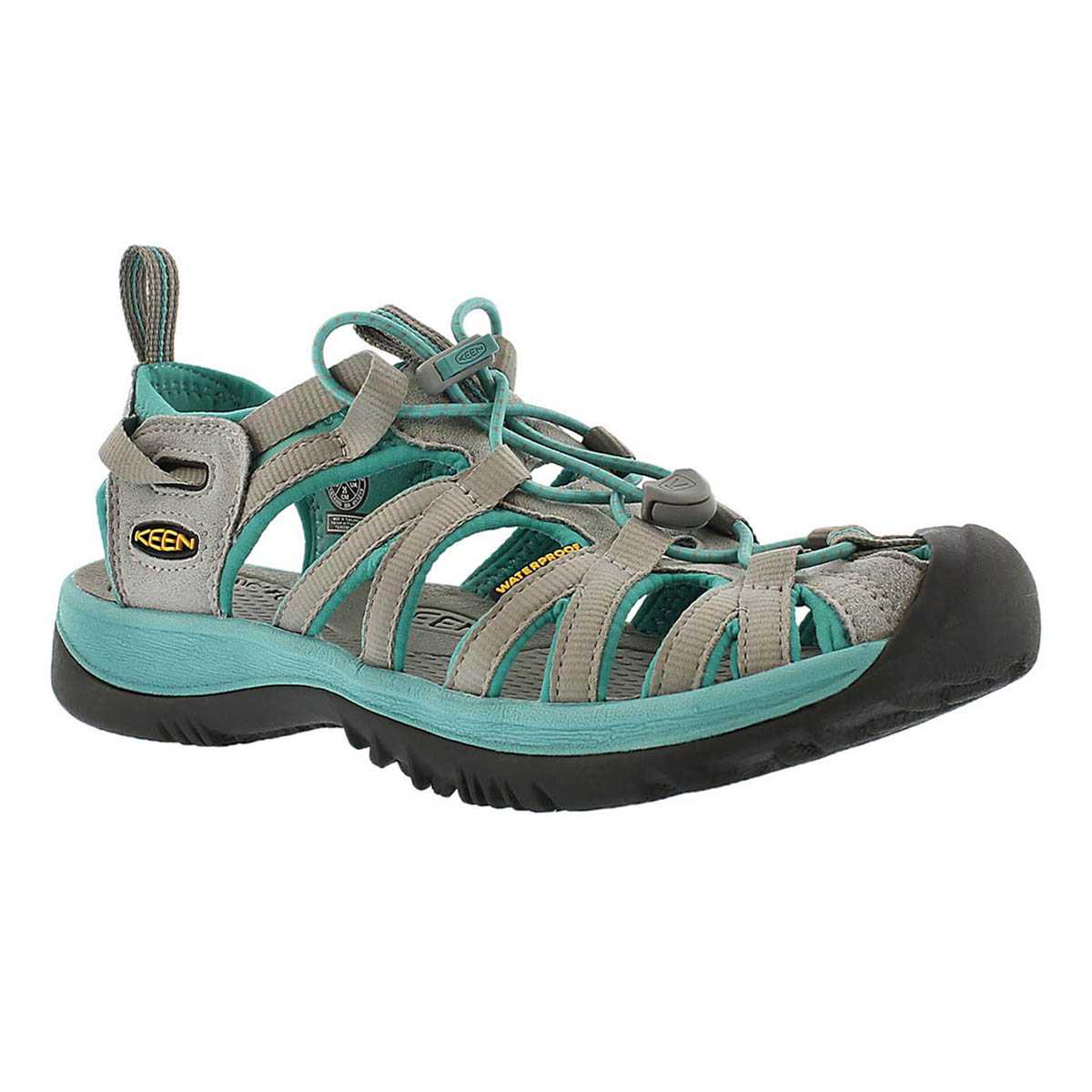 Women's WHISPER grey lagoon sport sandals