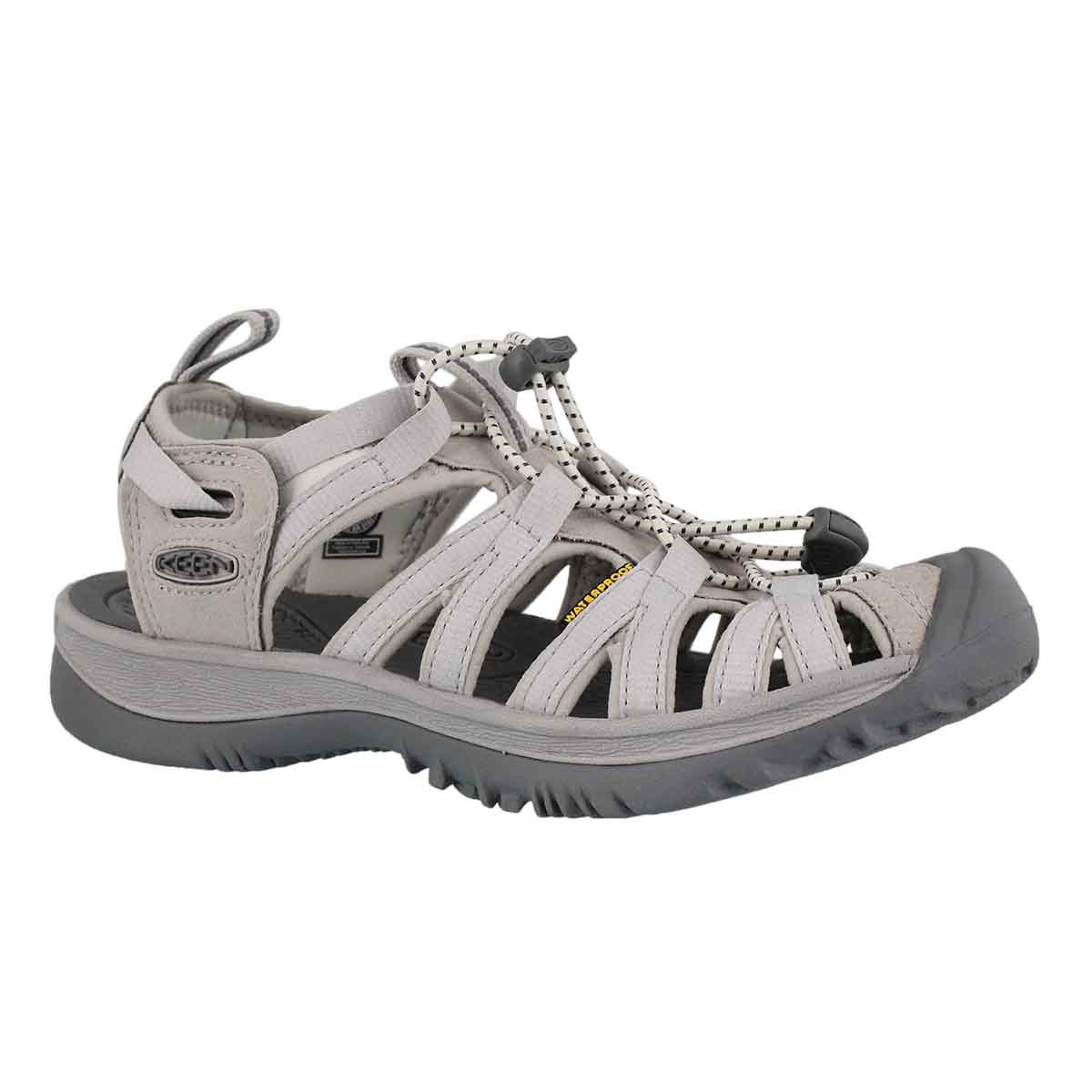 Women's WHISPER vapor/steel grey sport sandals
