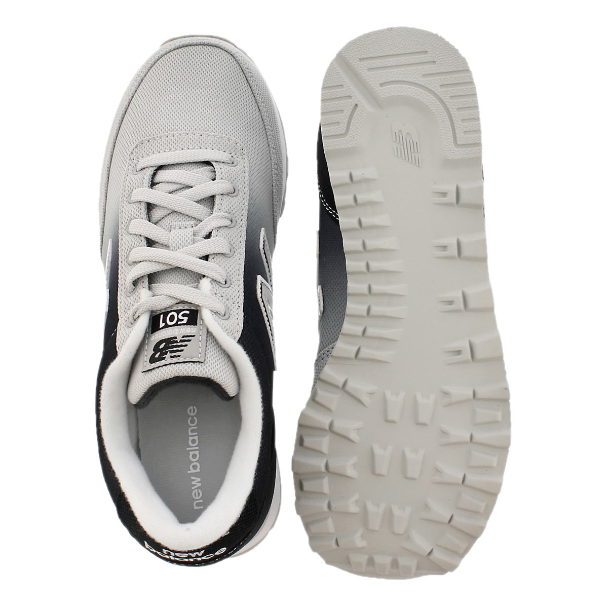 Lds 501 black/white ombre lace up