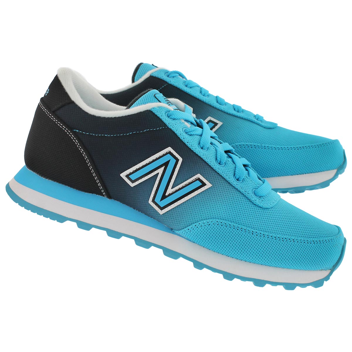 Lds 501 black/blue ombre lace up