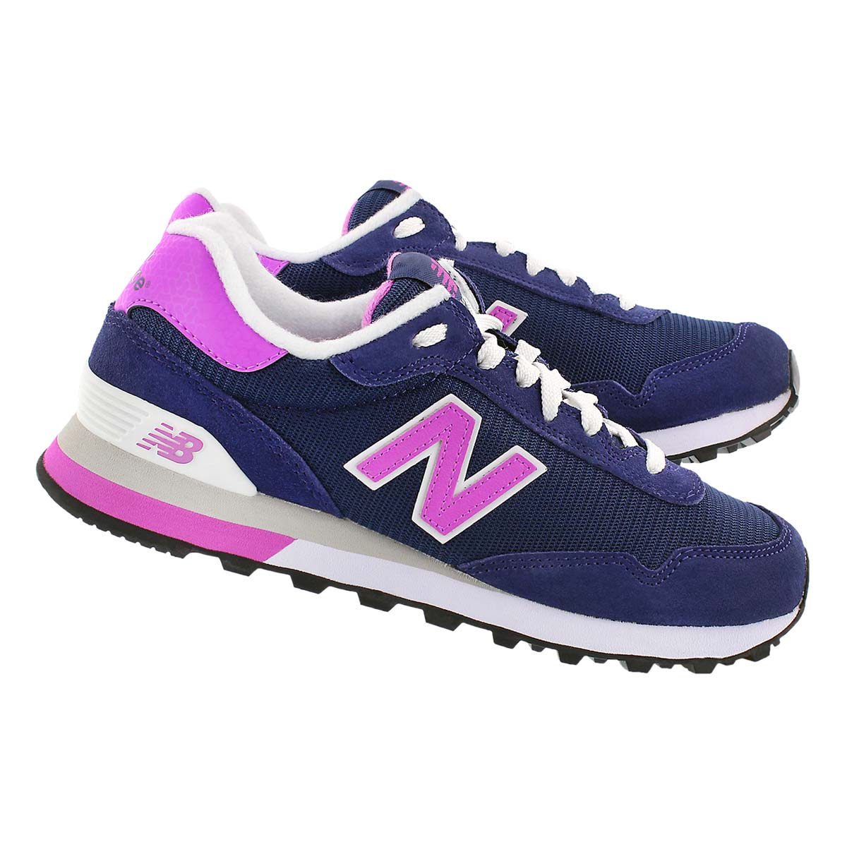 Lds 515 navy/pink lace up sneaker