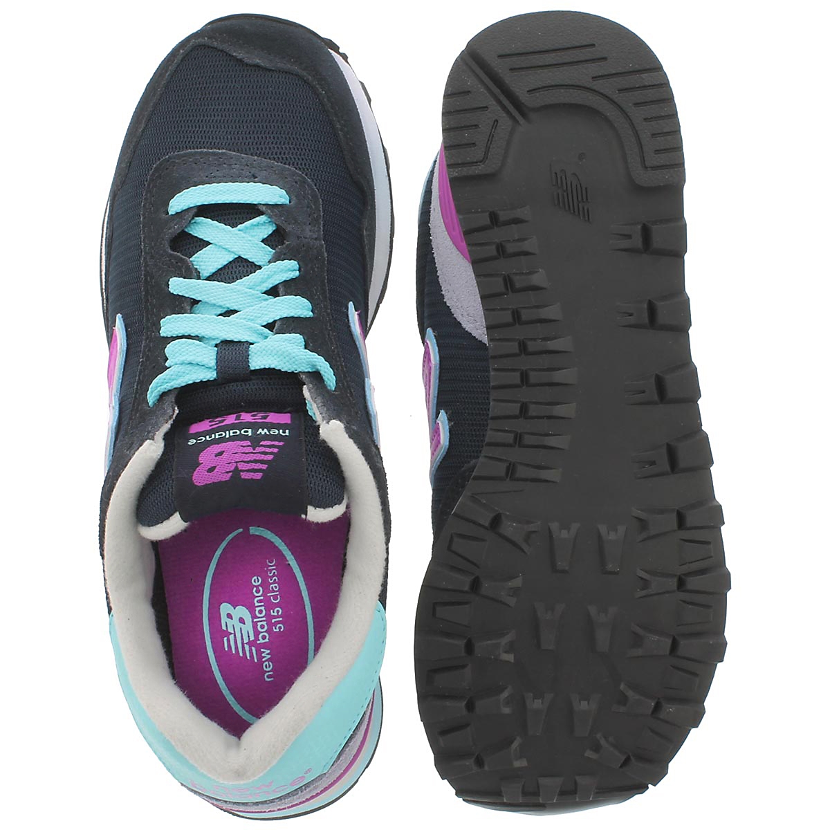 Lds 515 navy lace up sneaker