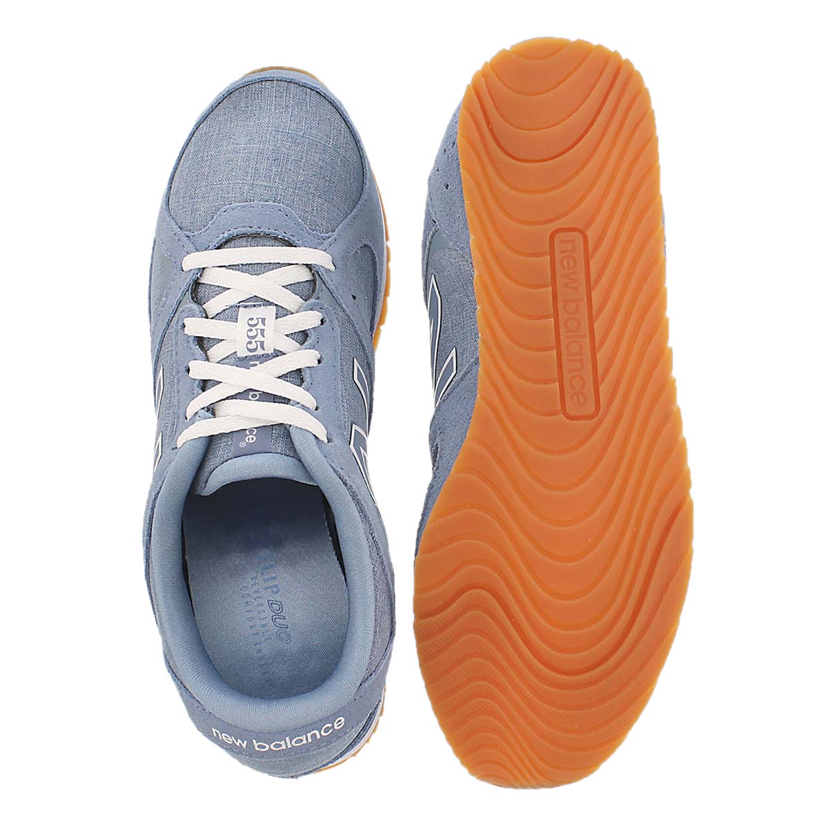Lds 555 light blue lace up sneaker