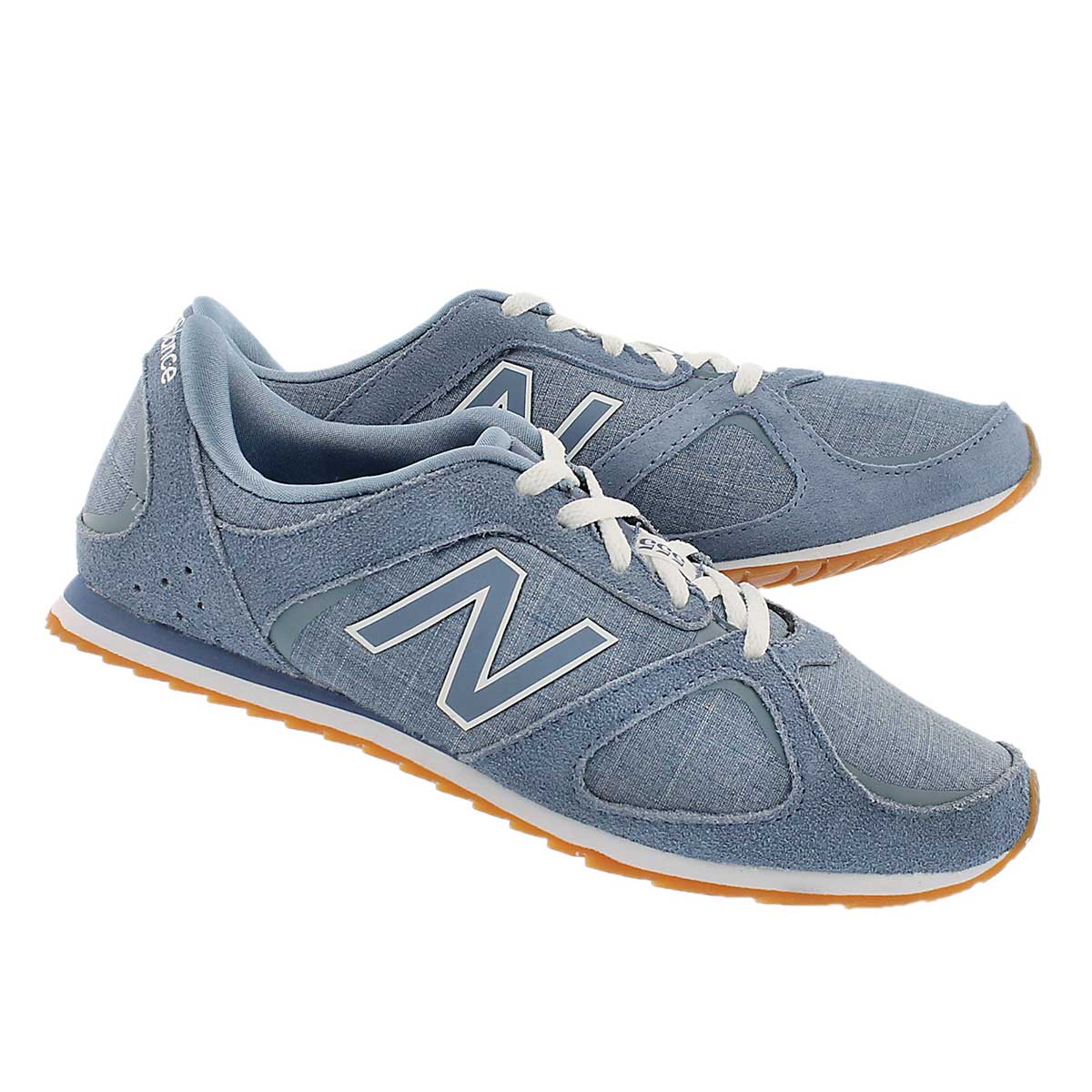 Lds 555 light blue lace up sneaker