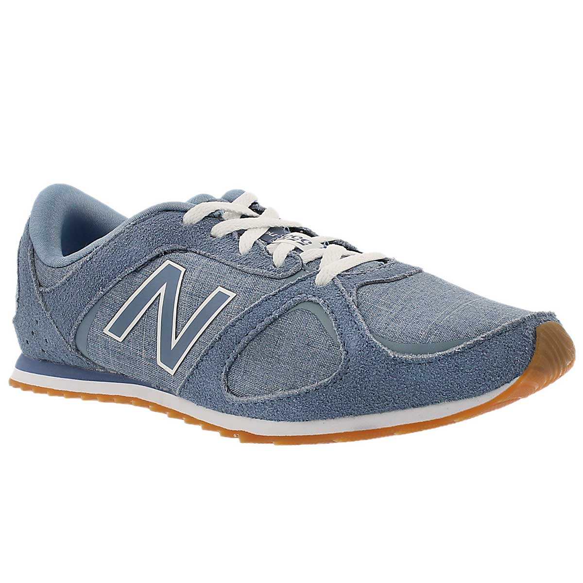 Lds 555 light blue lace up sneaker