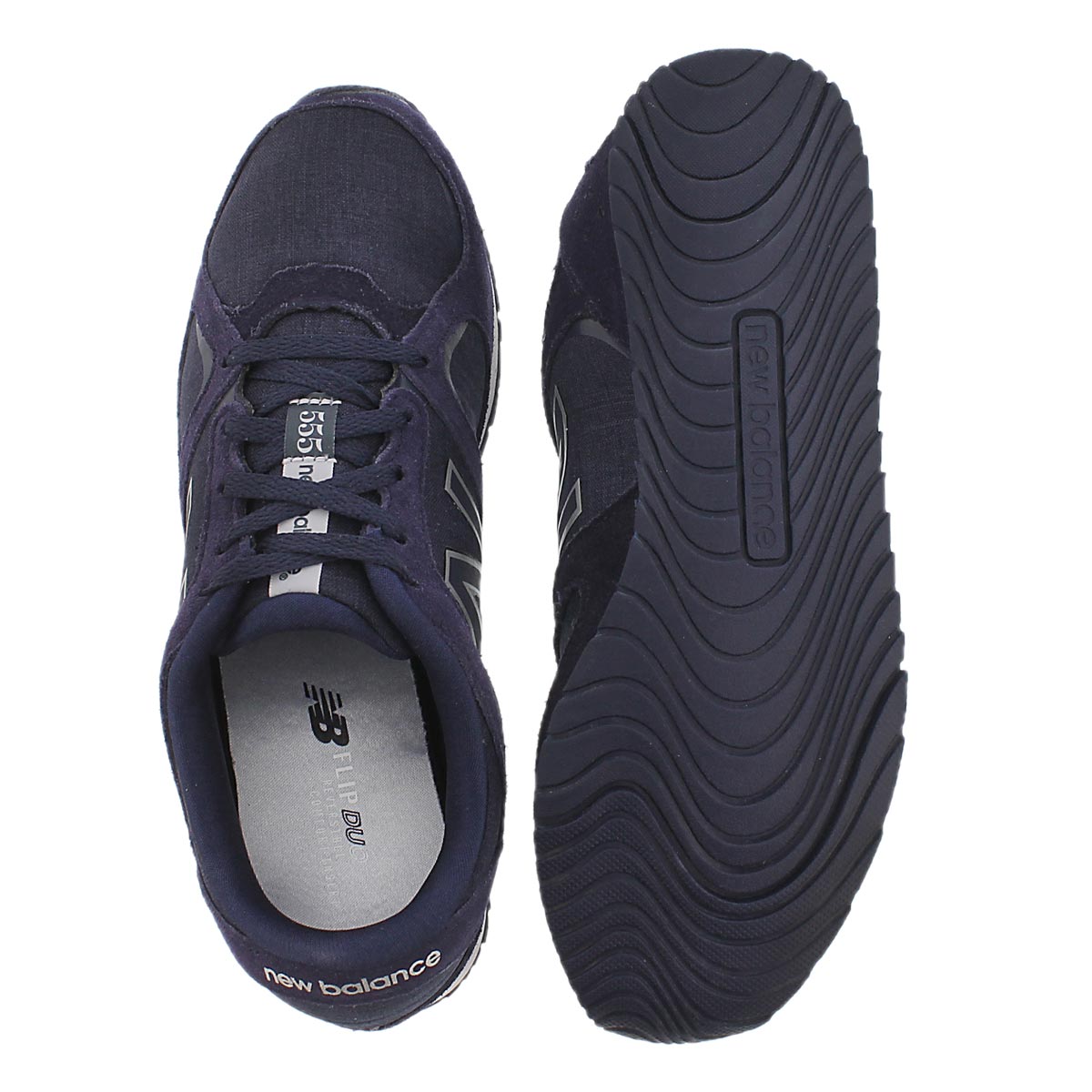 Lds 555 dk purple lace up sneaker