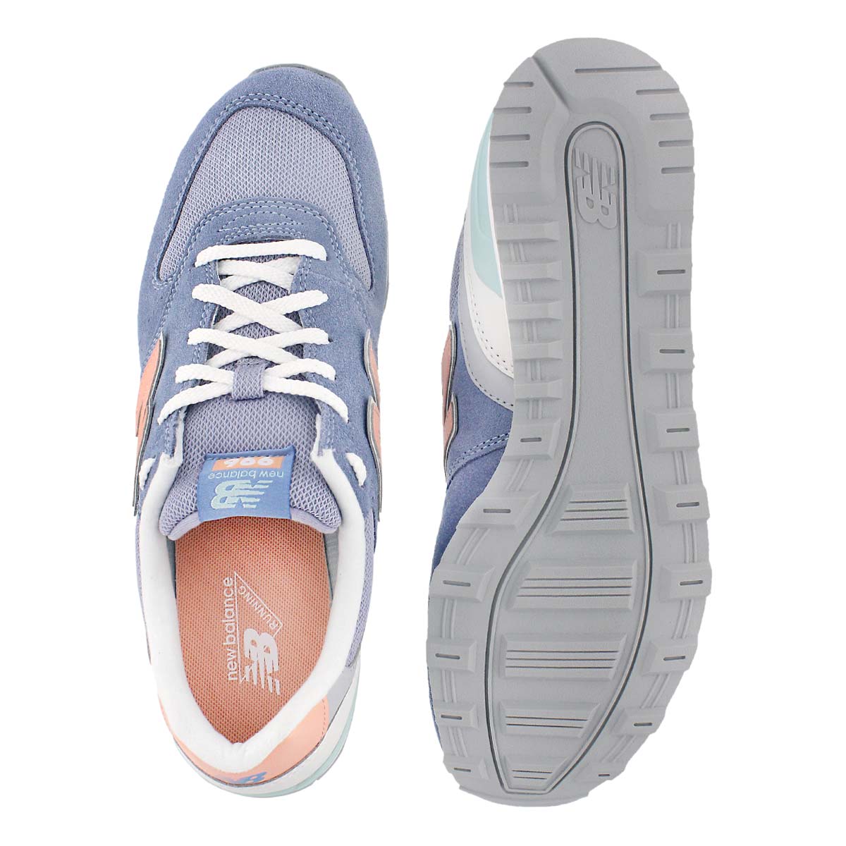 Espadrille 996, bleu/blanc/orange, fem
