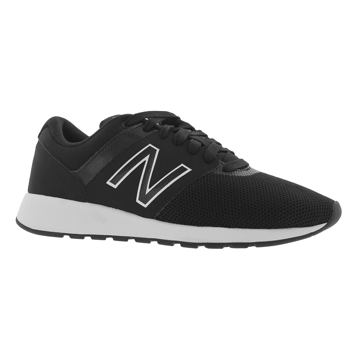 Women's 24 black/white lace up sneakers