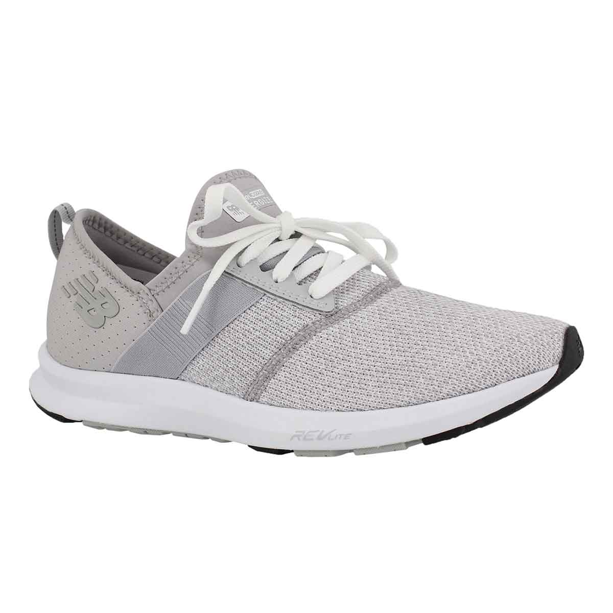 Women's FUELCORE overcast/white lace up sneakers