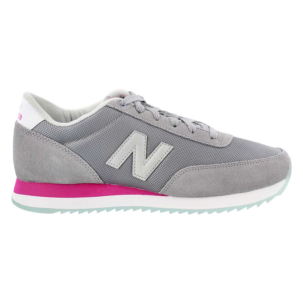 Espadrille lacée 501, gris/rose, femmes