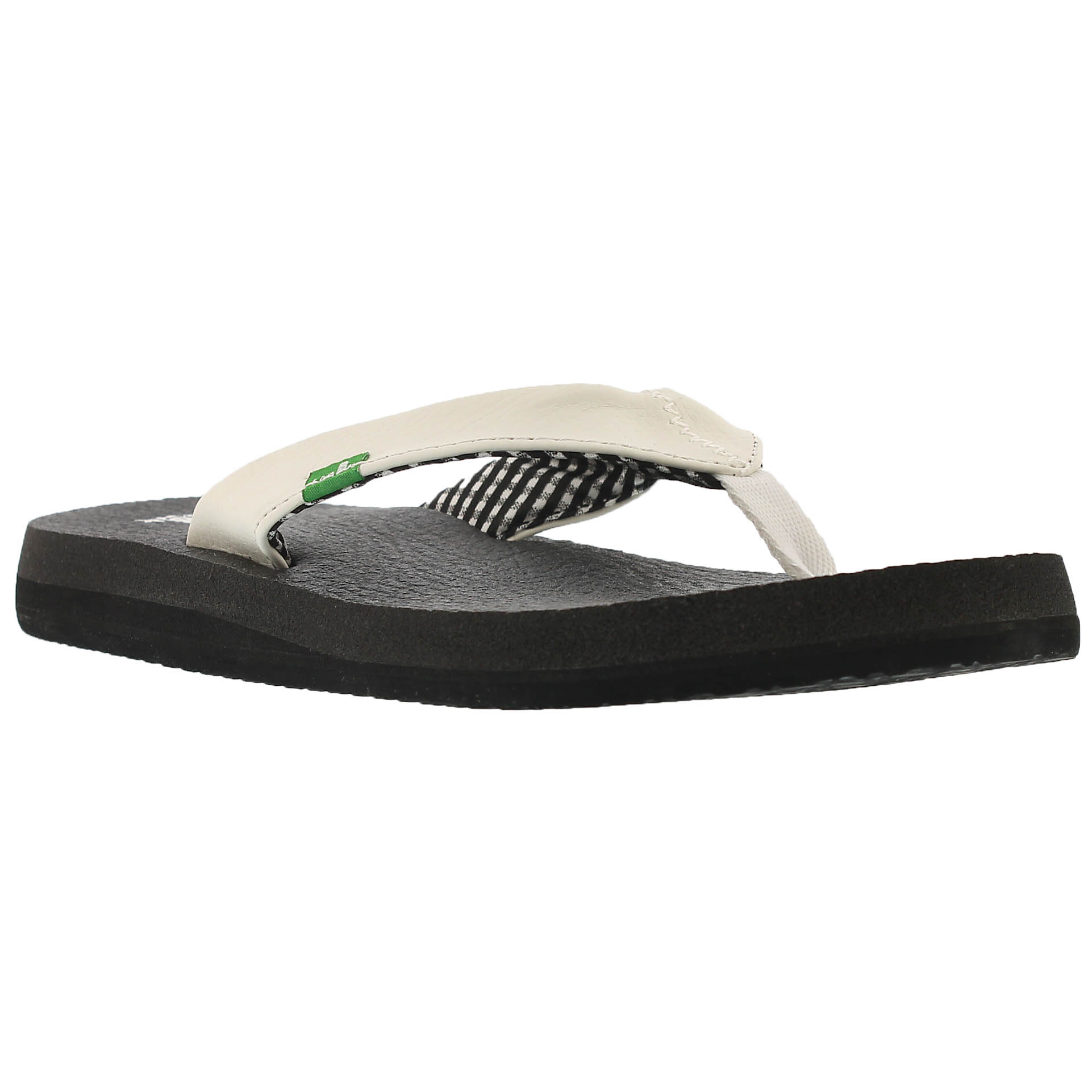 Women's YOGA MAT white flip flops