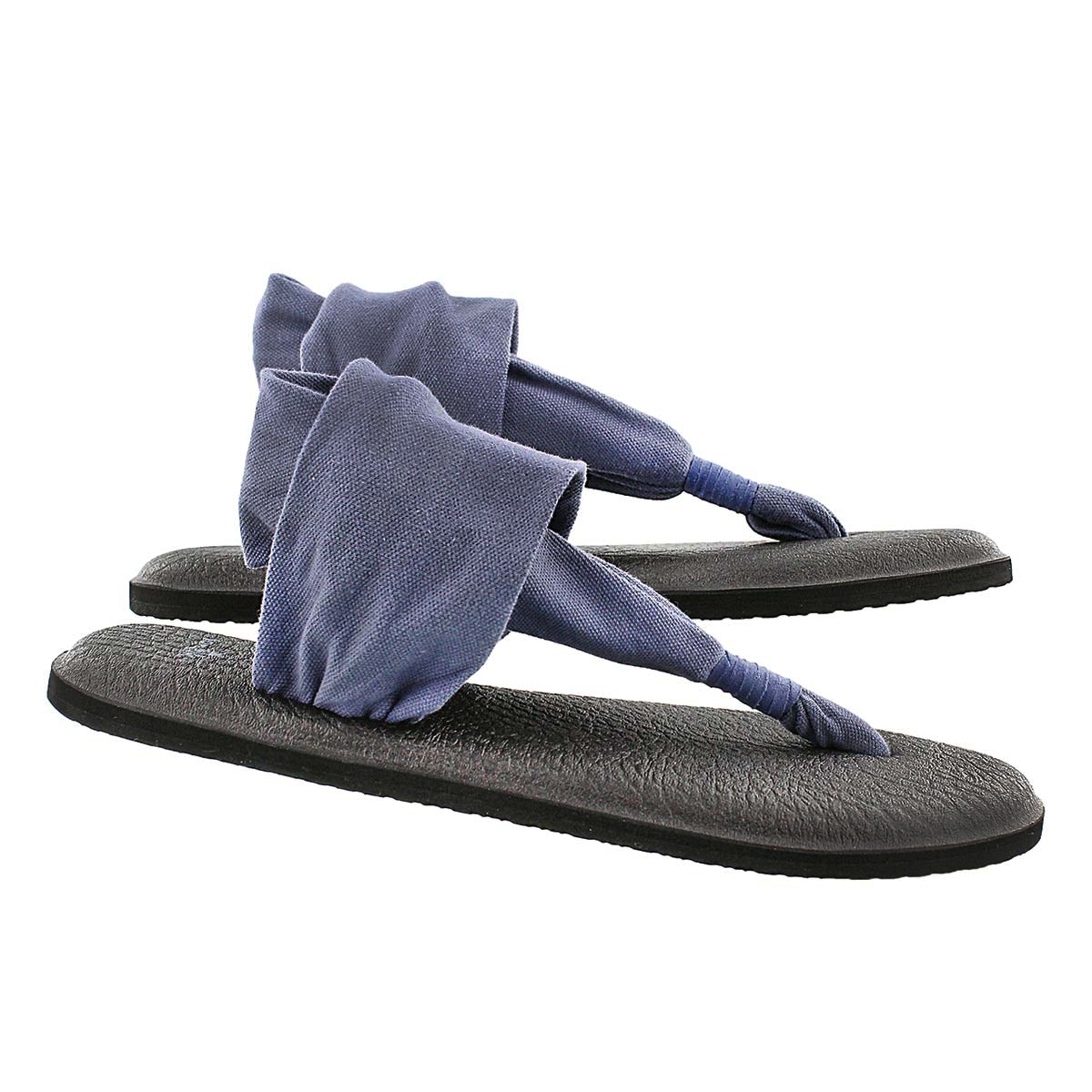 Lds Yoga Sling slate blue thong sandal
