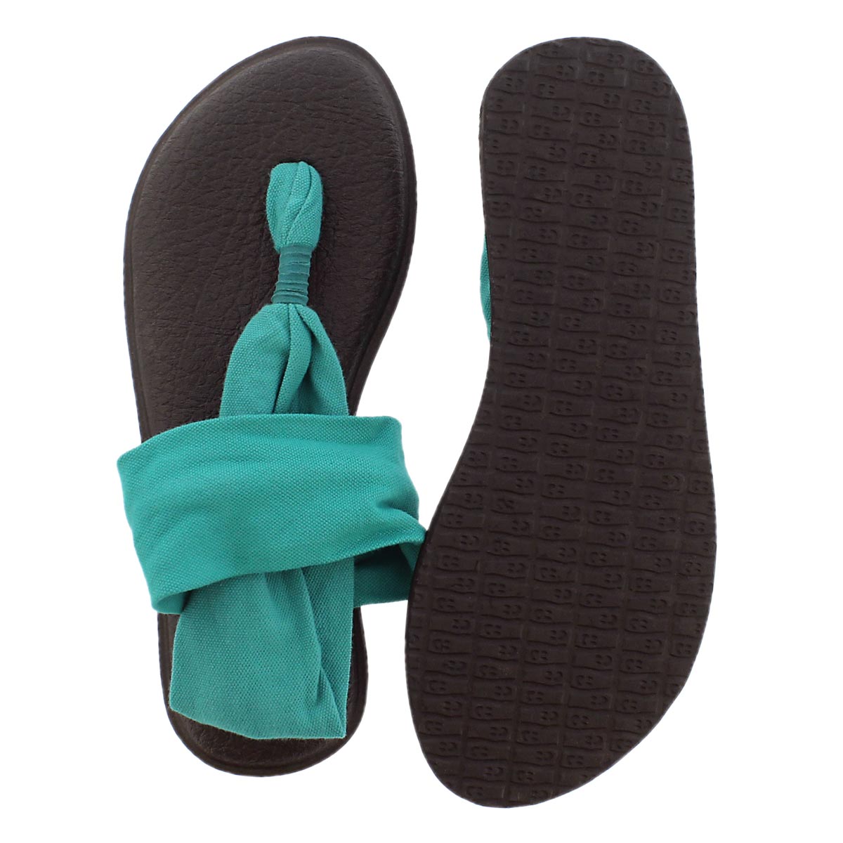 Lds Yoga Sling teal thong sandal