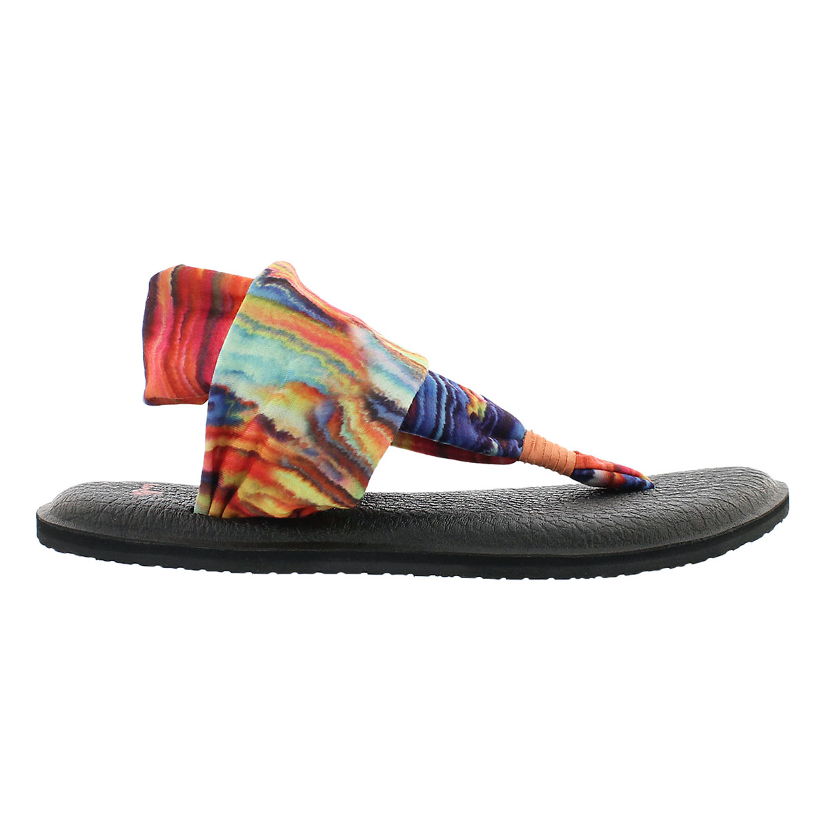 Lds Yoga Sling coral/multi print thong