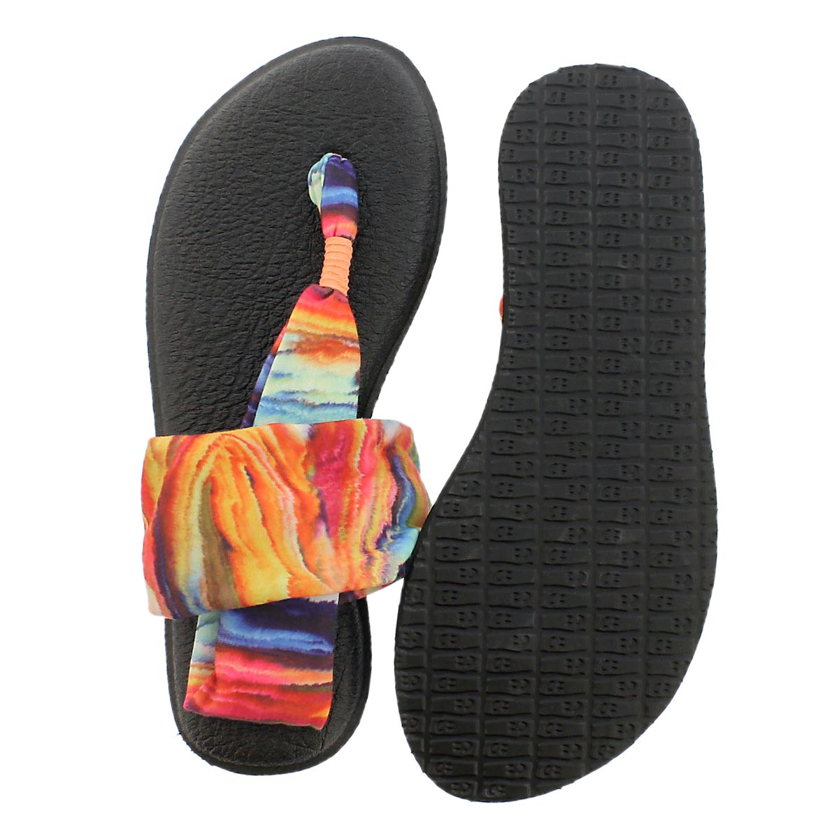 Lds Yoga Sling coral/multi print thong