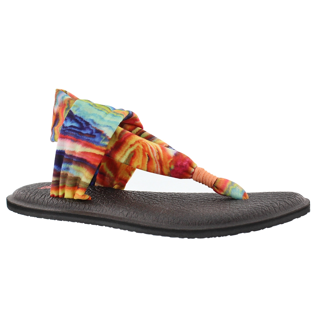 Lds Yoga Sling coral/multi print thong