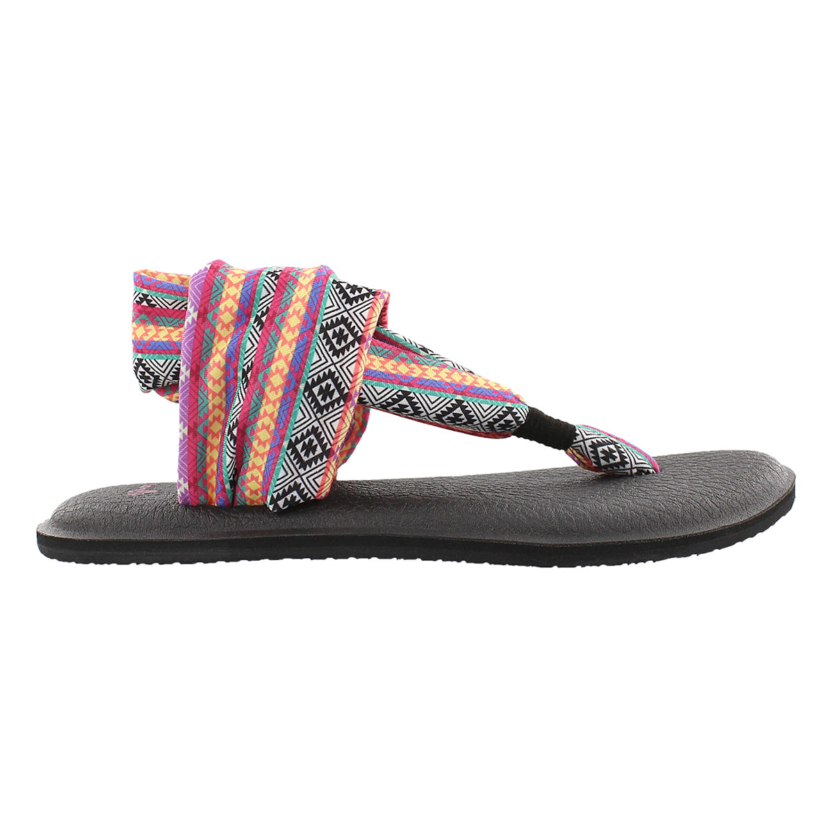 Lds Yoga Sling magenta/multi print thong