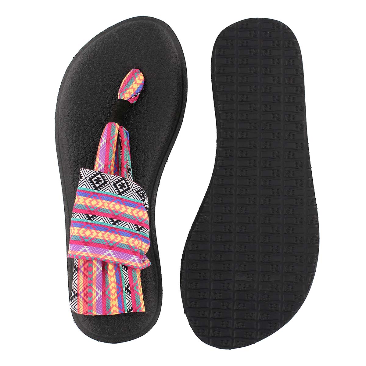 Lds Yoga Sling magenta/multi print thong