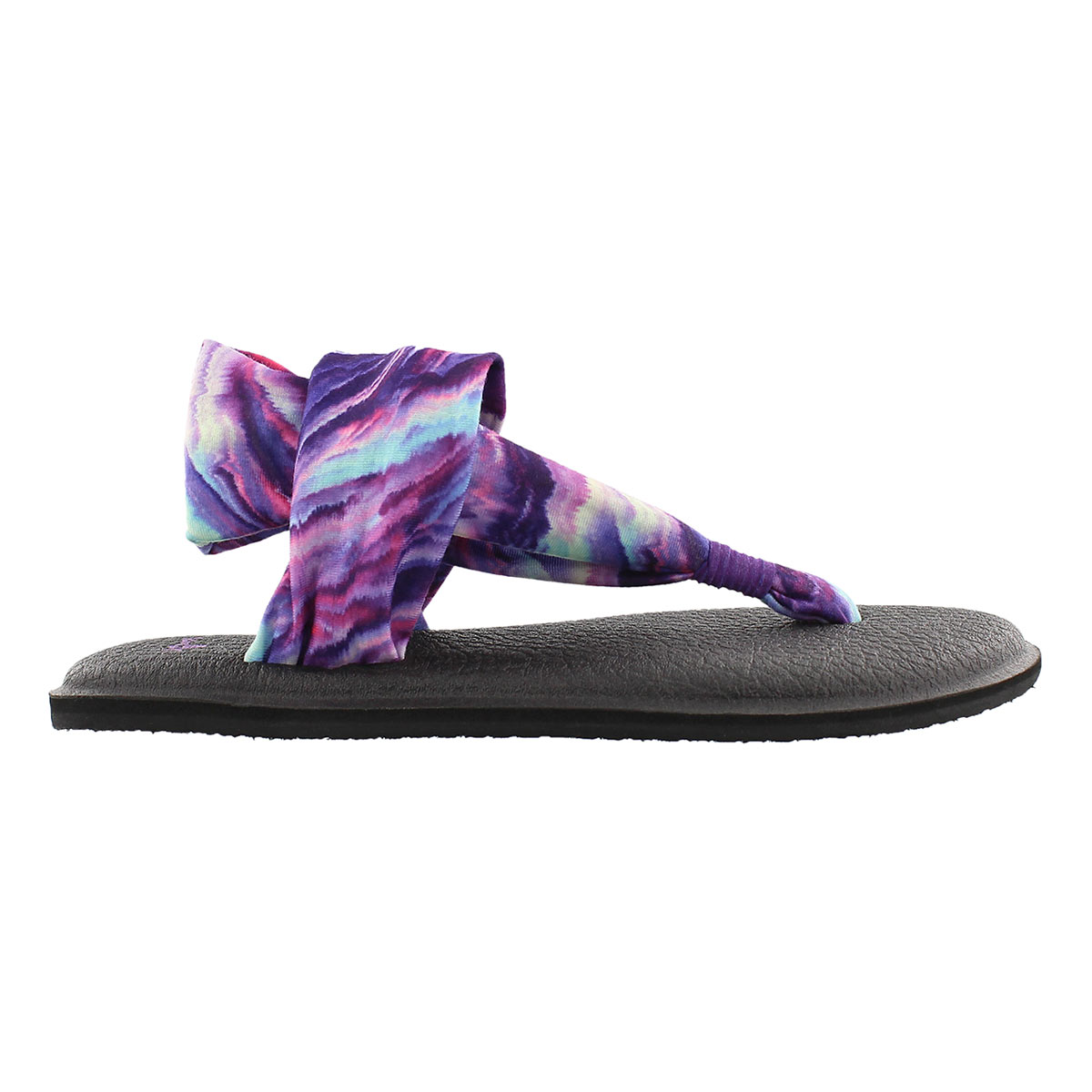 Lds Yoga Sling purple/blue print thong