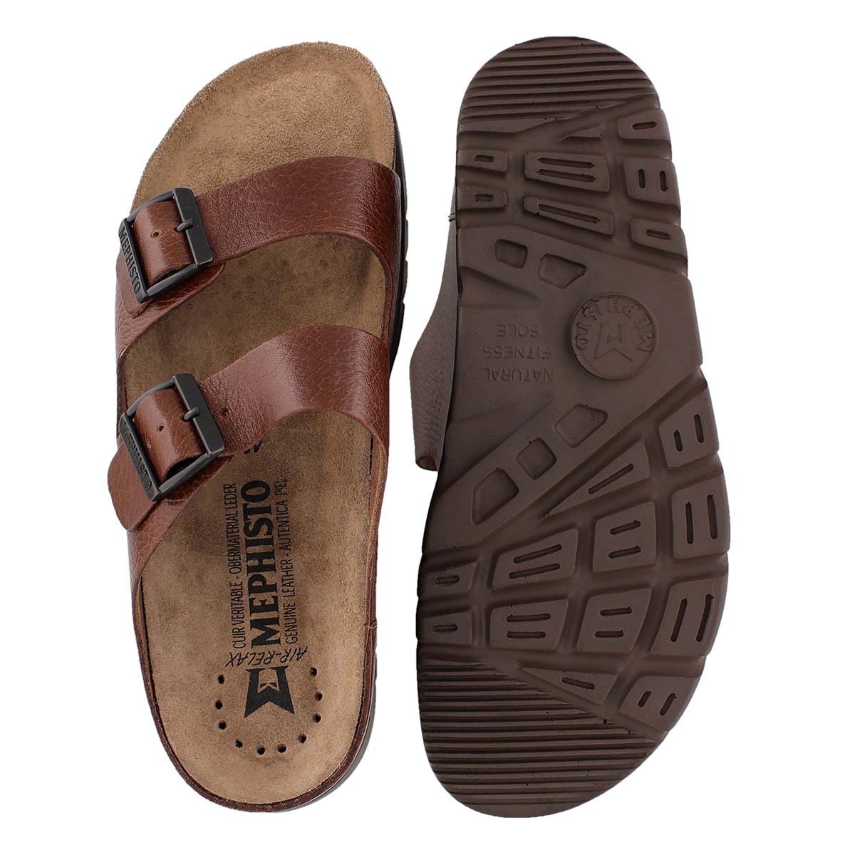 Mns Zonder tan cork footbed sandal