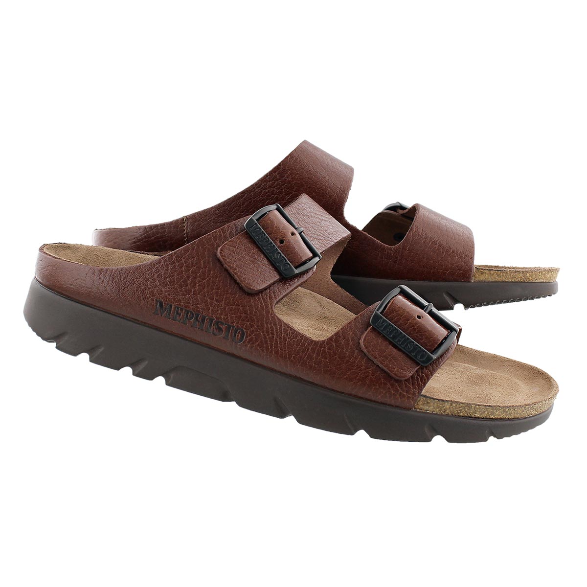 Mns Zonder tan cork footbed sandal