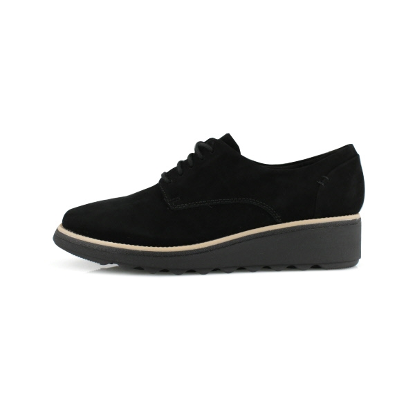 clarks sharon noel black nubuck