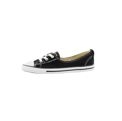 black ballet lace slip trainers